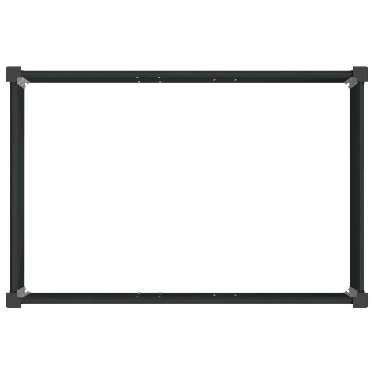 vidaXL Hochbeet Schwarz 150 x 100 x 91 cm, Gartenpflanzkasten, rostbeständig, wetterfestes Behälter, modern für Kräuter und Blumen – Bild 6