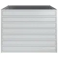 Garten-Hochbeet Pflanzkübel Gartenpflanzen Gartenbeet Frühbeet Blumenkasten Blumenkübel Pflanztopf 100x100x77 cm Verzinkter Stahl Silber - Thumbnail 4
