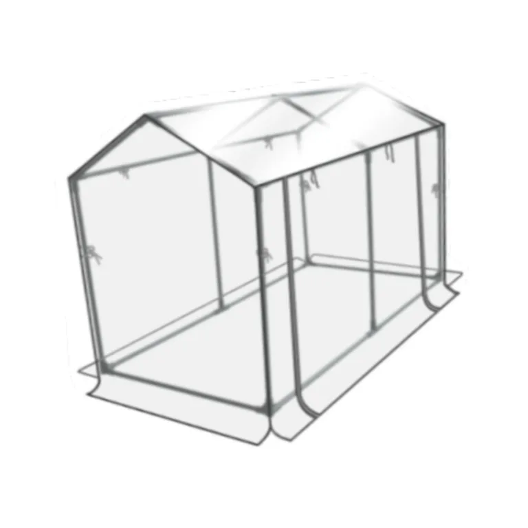 Mini Gewächshaus Zelt Set – Robuste und langlebige Konstruktion für zuverlässigen Indoor und Outdoor Gartenbau von Pflanzen und Blumen – Tragbares Gewächshaus, Transparent, 120 x 60 x 78 cm – Bild 3