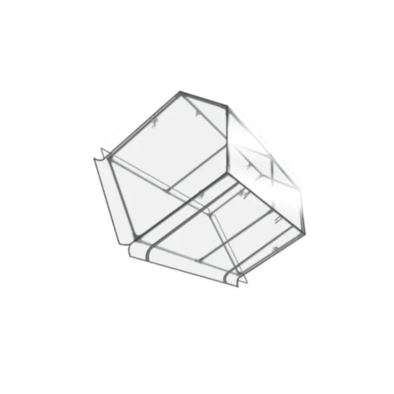 Mini Gewächshaus Zelt Set – Robuste und langlebige Konstruktion für zuverlässigen Indoor und Outdoor Gartenbau von Pflanzen und Blumen – Tragbares Gewächshaus, Transparent, 120 x 60 x 78 cm – Bild 4