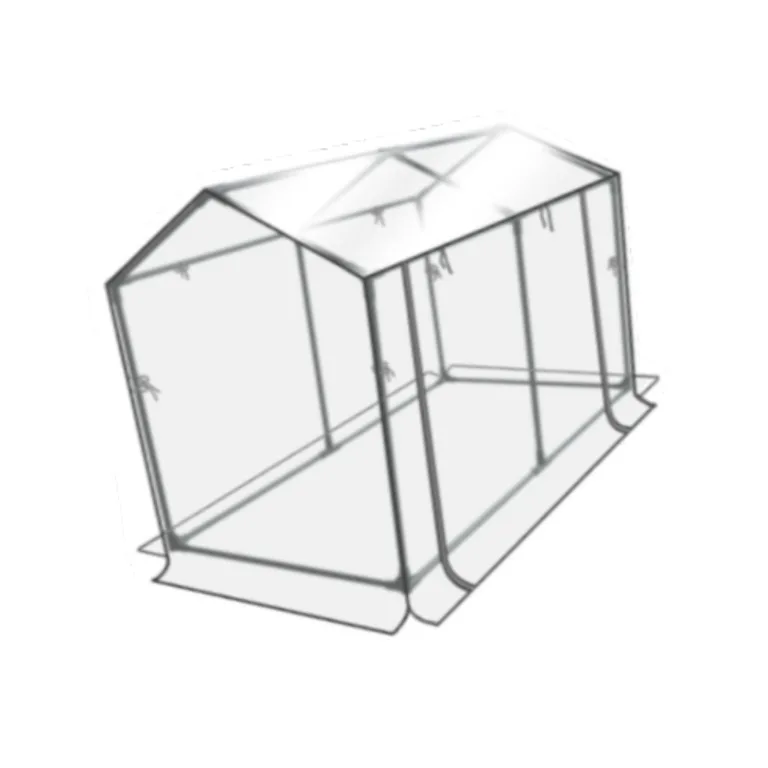 Mini Gewächshaus Zelt Set – Robuste und langlebige Konstruktion für zuverlässigen Indoor und Outdoor Gartenbau von Pflanzen und Blumen – Tragbares Gewächshaus, Transparent, 120 x 60 x 78 cm – Bild 5
