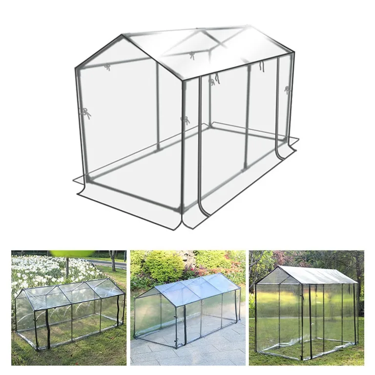 Mini Gewächshaus Zelt Set – Robuste und langlebige Konstruktion für zuverlässigen Indoor und Outdoor Gartenbau von Pflanzen und Blumen – Tragbares Gewächshaus, Transparent, 120 x 60 x 78 cm – Bild 8