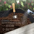 Outsunny Hochbeet aus Holz mit Schrankfach, Kräuterbeet mit Rollen, Pflanzkasten und Blumenkasten mit Vliesstoff für Balkon, Garten, 110 x 50 x 95 cm, Weiß - Thumbnail 6