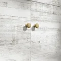 Outsunny Hochbeet aus Holz mit Schrankfach, Kräuterbeet mit Rollen, Pflanzkasten und Blumenkasten mit Vliesstoff für Balkon, Garten, 110 x 50 x 95 cm, Weiß - Thumbnail 8
