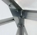 ESTEXO Aluminium Gewächshaus Treibhaus ohne oder inkl. Fundament Tomatenhaus Pflanzhaus mit Hohlkammerstegplatten (370x190x195 cm) - Thumbnail 7