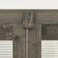 Gewächshaus 60x45x100 cm aus massivem Tannenholz und PC-Platten, Holz-Gewächshaus klein mit 2 Regalen und Klappdeckel, stabiles Garten-Gewächshaus für Pflanzen und Kräuter - Thumbnail 6