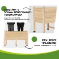 LUXOAK 119x81x57 cm Holz Hochbeet mit Beinen, extra tief 40 cm Pflanztiefe, Hochbeet für Gemüse, Kräuter und Blumen, Pflanzkasten für Balkon, Terrasse und Garten, einfache Montage - Thumbnail 4