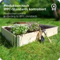 Garronda Hochbeete für Garten Palettenrahmen 120x80x20 cm Hochbeet Holz 1 Stück steckbar stapelbar faltbar für Pflanzen Blumen Kräuter Obst und Gemüse Grün GD-0075 - Thumbnail 5