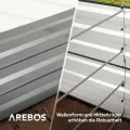 Arebos Hochbeet Metall 240x90x79 cm | Gartenbeet aus verzinktem Stahl | Pflanzbeet wetterfest & rostfrei | Gemüsebeet für Garten & Terrasse | Bausatz Anthrazit ohne Boden - Thumbnail 5