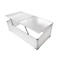 Frühbeet mit 4 Deckeln aus Polycarbonat, Aluminiumrahmen, 108 x 41 x 110 cm, wetterfest und UV-beständig, ideal für Gewächshaus, Tomatenhaus, Pflanzenhaus, Frostschutz und Anzucht im Garten - Thumbnail 5