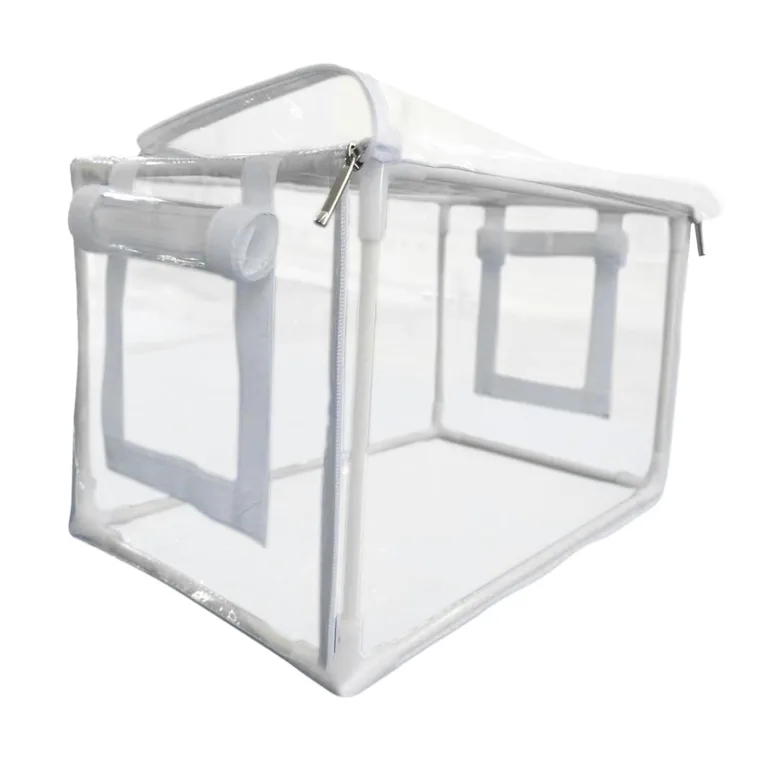 Homyl Still Air Box Pilzzuchtbehälter Mini Gewächshaus Pflanzcontainer PVC Isoliert Wetterfest für Balkon Terrasse Gartenpflanzen Gemüse Blumen, Klar – Bild 7
