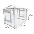 Homyl Still Air Box Pilzzuchtbehälter Mini Gewächshaus Pflanzcontainer PVC Isoliert Wetterfest für Balkon Terrasse Gartenpflanzen Gemüse Blumen, Klar - Thumbnail 3