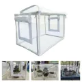 Homyl Still Air Box Pilzzuchtbehälter Mini Gewächshaus Pflanzcontainer PVC Isoliert Wetterfest für Balkon Terrasse Gartenpflanzen Gemüse Blumen, Klar - Thumbnail 5