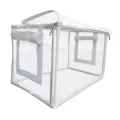 Homyl Still Air Box Pilzzuchtbehälter Mini Gewächshaus Pflanzcontainer PVC Isoliert Wetterfest für Balkon Terrasse Gartenpflanzen Gemüse Blumen, Klar - Thumbnail 7