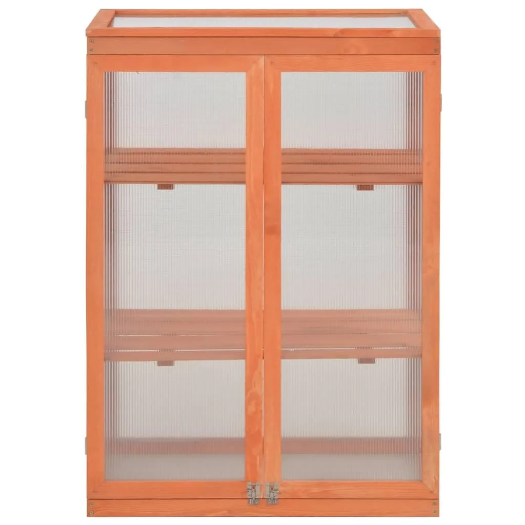 Solivagant Gewächshaus-Schrank Holz 75x47x109 cm, Gartenpflege,Gewächshäuser, 10.02 kg-170646