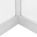 Aluminium Gewächshaus 302x190x195 cm, 5,74 m² Grundfläche, doppelwandige Polycarbonatplatten, UV-beständig, wärmeisoliert, robuste Aluminiumkonstruktion, Dachrinnensystem, Zwei - Thumbnail 9