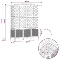 vidaXL Hochbeet mit Rankgitter und Dach Braun 163 x 40 x 144 cm PP, Garten & Terrasse, moderner Kräutertopf, Hochbeet mit Dach, mobil, Gemüse, Urbane Gartenideen - Thumbnail 3