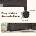 vidaXL Hochbeet mit Rankgitter und Dach Braun 163 x 40 x 144 cm PP, Garten & Terrasse, moderner Kräutertopf, Hochbeet mit Dach, mobil, Gemüse, Urbane Gartenideen - Thumbnail 6
