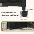 vidaXL Hochbeet mit Rankgitter und Dach Schwarz 163 x 40 x 144 cm PP, Garten & Terrasse, moderner Kräutertopf, Hochbeet mit Dach, mobil, Gemüse, Urbane Gartenideen - Thumbnail 6