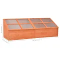 PC-Platte Holz Gewächshaus 180x57x62 cm, Pflanzenhaus aus Holz mit Scharnierdeckel, Frühbeet für Kräuter und Setzlinge, Robustes Gewächshaus für Pflanzen und Gemüse im Außenbereich - Thumbnail 6