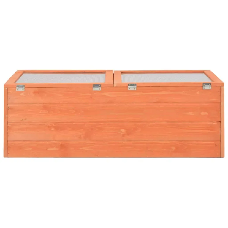 Frühbeet Holz Gewächshaus 100x50x34 cm mit PC-Platte, wasserfestes Pflanzhaus für Gemüse, Kräuter, Blumen, Anzuchthaus mit Belüftung und Frostschutz für Garten, Terrasse, Balkon – Bild 5