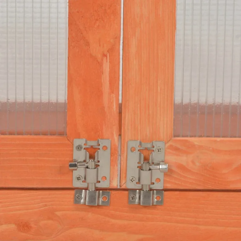Gewächshaus-Schrank Holz mit PC-Platte 75x47x109 cm, 2 Regale, Wasserfestes Frühbeet und Pflanzhaus für Garten, Balkon, Terrasse, Frostschutz und optimale Pflanzenaufzucht – Bild 7