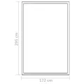 Gewächshaus Aluminium 302x190x195 cm mit UV-beständigen Polycarbonat-Platten, 11,19 m³ Volumen, robuste Konstruktion, Dachfenster mit Schiebefunktion, ideal für Gemüse - Thumbnail 8