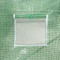 Gewächshaus mit Stahlrahmen und PE-Abdeckung Grün 24x6x2,85 m 144 m², mit Fenstern, Belüftung und Reißverschluss für Gemüseanbau, Tomatenhaus, Pflanzenhaus, Frostschutz und Outdoor Garten - Thumbnail 7