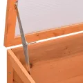 Frühbeet Holz 180x57x62 cm mit PC-Platten gewächshaus treibhaus pflanzenhaus für gemüseanbau tomatenhaus frostschutz und belüftung wetterfest für Garten Balkon terrasse Outdoor - Thumbnail 10