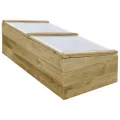 Gewächshaus aus imprägniertem Kiefernholz 100 x 50 x 35 cm mit Dach für Garten, Frühbeet, Gemüse und Pflanzen, wetterfest, frostschutz, geeignet für Balkon, Terrasse und Outdoor - Thumbnail 2