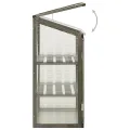 Gewächshaus aus Tannenholz mit PC-Platten 60x45x100 cm, Frühbeet mit Regalen für Tomaten, Gemüse und Kräuter, wetterfest für Balkon, Terrasse und Garten, Frostschutz für Outdoor-Pflanzen - Thumbnail 10