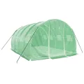 Gewächshaus mit Stahlrahmen und PE-Folie, 12 m² 4x3x2 m, wetterfestes Treibhaus für Garten und Balkon mit aufrollbarer Tür, Fenstern und stabilem Gestell für Pflanzenschutz und Frostschutz - Thumbnail 2