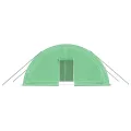 Gewächshaus mit Stahlrahmen Grün 12 m² 6x2x2,85 m, wetterfestes Treibhaus Outdoor mit PE-Folie, Fenster, Tür, frostfest, Gemüse, Tomaten, Balkon, Terrasse, Frühbeet Schutz - Thumbnail 3
