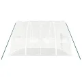 Gewächshaus mit Stahlrahmen Weiß 24 m² 6x4x2,85 m, PE-Folie, 4 Fenster, Rolltür, stabiles Treibhaus für Garten, Pflanzen, Gemüse, Frostschutz, wetterfest, Outdoor Beet Klima - Thumbnail 4