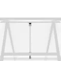 Gewächshaus mit Fundamentrahmen silbern aus Aluminium 169x169x202 cm, UV-beständig mit Polycarbonatplatten, wetterfestes Treibhaus für Garten, Balkon, Terrasse zur Pflanzenüberwinterung - Thumbnail 7