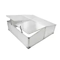 Frühbeet aus Polycarbonat mit 4 Deckeln Aluminiumrahmen 108x41x110 cm UV-beständig wetterfest für Gemüseanbau Tomatenpflanzen Balkon Terrasse Outdoor Beet Pflanzenschutz Überwinterung - Thumbnail 6
