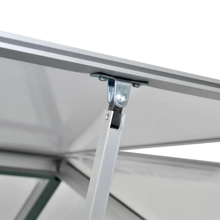 Gewächshaus Aluminium mit Fundament 9,025 m², wetterfestes Treibhaus mit UV-beständigen Polycarbonat-Platten, Pflanzenhaus für Gemüseanbau, Frühbeet, Balkon und Terrasse – Bild 4