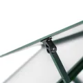 Gewächshaus mit Fundamentrahmen aus Aluminium 169x58x195 cm grün, UV-beständiges Pflanzenhaus mit Polycarbonat Platten, Wetterfestes Treibhaus für Garten, Balkon, Terrasse - Thumbnail 7