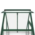Gewächshaus mit Fundamentrahmen aus Aluminium 169x58x195 cm grün, UV-beständiges Pflanzenhaus mit Polycarbonat Platten, Wetterfestes Treibhaus für Garten, Balkon, Terrasse - Thumbnail 8