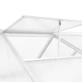 Gewächshaus Aluminium 302x190x195 cm 11,19 m³, Polycarbonat Pflanzenhaus für Tomaten Gemüseanbau mit Lüftung, wetterfest, UV-beständig, Balkon Garten Terrasse Outdoor - Thumbnail 4