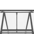 Gewächshaus mit Fundamentrahmen aus Aluminium Anthrazit 169x169x202 cm, wetterfestes Tomatenhaus mit UV-beständigen Polycarbonatplatten, ideal für Garten - Thumbnail 7