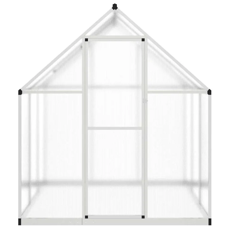 Gewächshaus mit Fundamentrahmen aus Aluminium, 169x169x195 cm, wetterfestes Treibhaus mit UV-beständigen Polycarbonatplatten, Pflanzenschutz für Garten, Balkon, Terrasse, Gemüseanbau – Bild 2