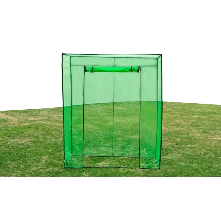 Gewächshaus Stahlrahmen PVC mit reißfester grüner Abdeckung 170x80x200 cm, freistehendes Treibhaus für Pflanzenhaus, Frühbeet und Tomatenhaus, ideal für Garten, Balkon, Terrasse – Bild 2