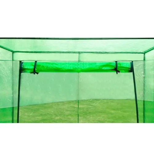 Gewächshaus Stahlrahmen PVC mit reißfester grüner Abdeckung 170x80x200 cm, freistehendes Treibhaus für Pflanzenhaus, Frühbeet und Tomatenhaus, ideal für Garten, Balkon, Terrasse – Bild 6