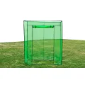Gewächshaus Stahlrahmen PVC mit reißfester grüner Abdeckung 170x80x200 cm, freistehendes Treibhaus für Pflanzenhaus, Frühbeet und Tomatenhaus, ideal für Garten, Balkon, Terrasse - Thumbnail 2