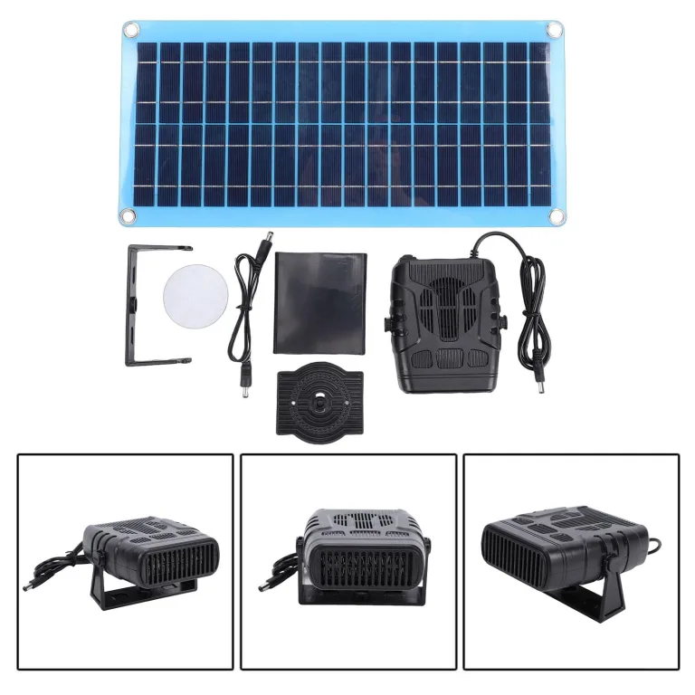 Eujgoov 30 W Solarbetriebene Heizung für Hühnerstall, Tragbare Autoheizung mit Überhitzungsschutz, Ideal für Haustierhäuser und Trockenräume – Bild 5