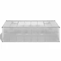 Gewächshaus Aluminium 481x250x195 cm, 12 m² Grundfläche, UV-beständig Thermisch isoliert, doppelwandige Polycarbonat-Platten, stabiles Aluminium-Gewächshaus mit Dachfenster - Thumbnail 3
