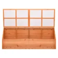 Frühbeet Holz 180x57x62 cm gewächshaus treibhaus pflanzhaus für anzucht, frostschutz und überwinterung auf garten balkon terrasse beet mit lüftung und fenster - Thumbnail 8