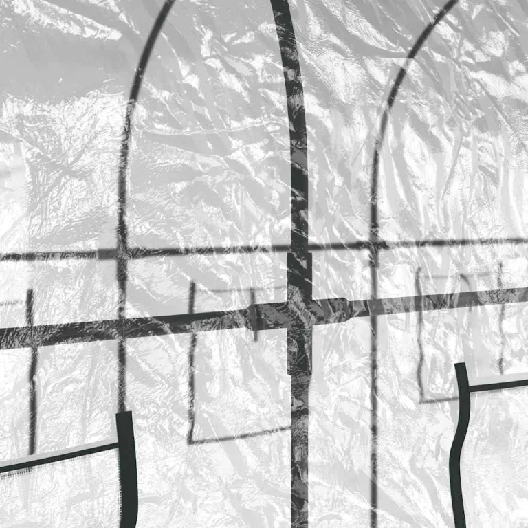 Gewächshaus Transparent 160 x 400 x 190 cm PVC und Stahl, Folientunnel mit 8 Fenstern, Tür und Lüftung für Tomatenhaus, Frühbeet, Pflanzhaus, Anzucht, Überwinterung, Frostschutz im Garten – Bild 4