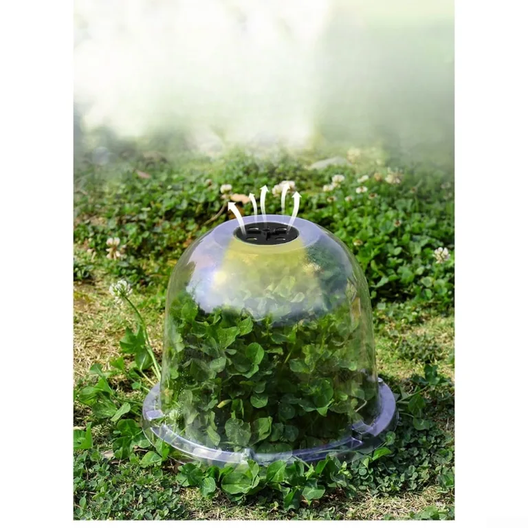 Transparente Pflanzenhaube 5er Set aus Dickem PET Material, für Mini Gewächshaus für Töpfe mit Drehbaren Luftschlitzen, Verstellbare Anzuchthaube zum Schutz von Keimlingen und Stecklingen – Bild 4